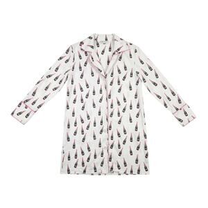 Toss Designs S/M Champaign Bottles Night Shirt Cotton Preppy Nightgown Pajama
